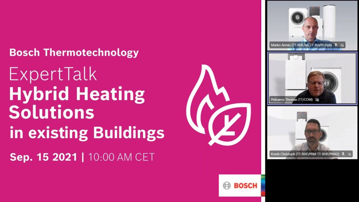 ExpertTalk: Hybrid heating solutions in existing buildings ExpertTalk: Hybrid heating solutions in existing buildings