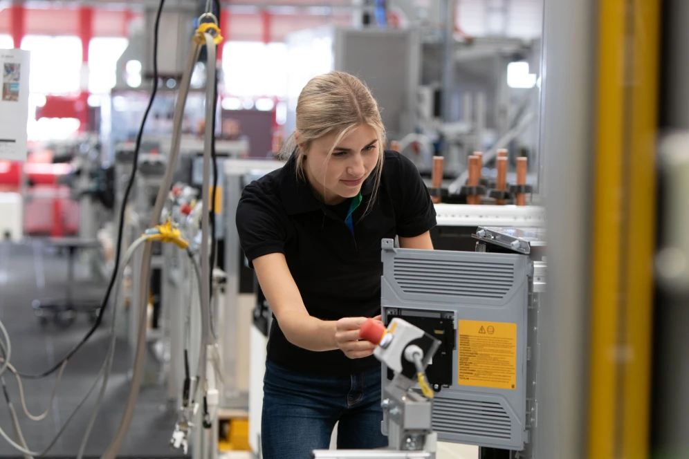 Heat pump production in Eibelshausen